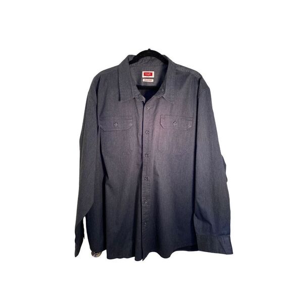Wrangler men’s 12/denim Heather black button down shirt size 4X - Picture 4 of 6